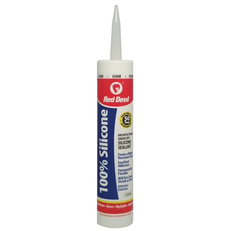 0826 CLEAR SILICONE SEALANT 9.8OZ