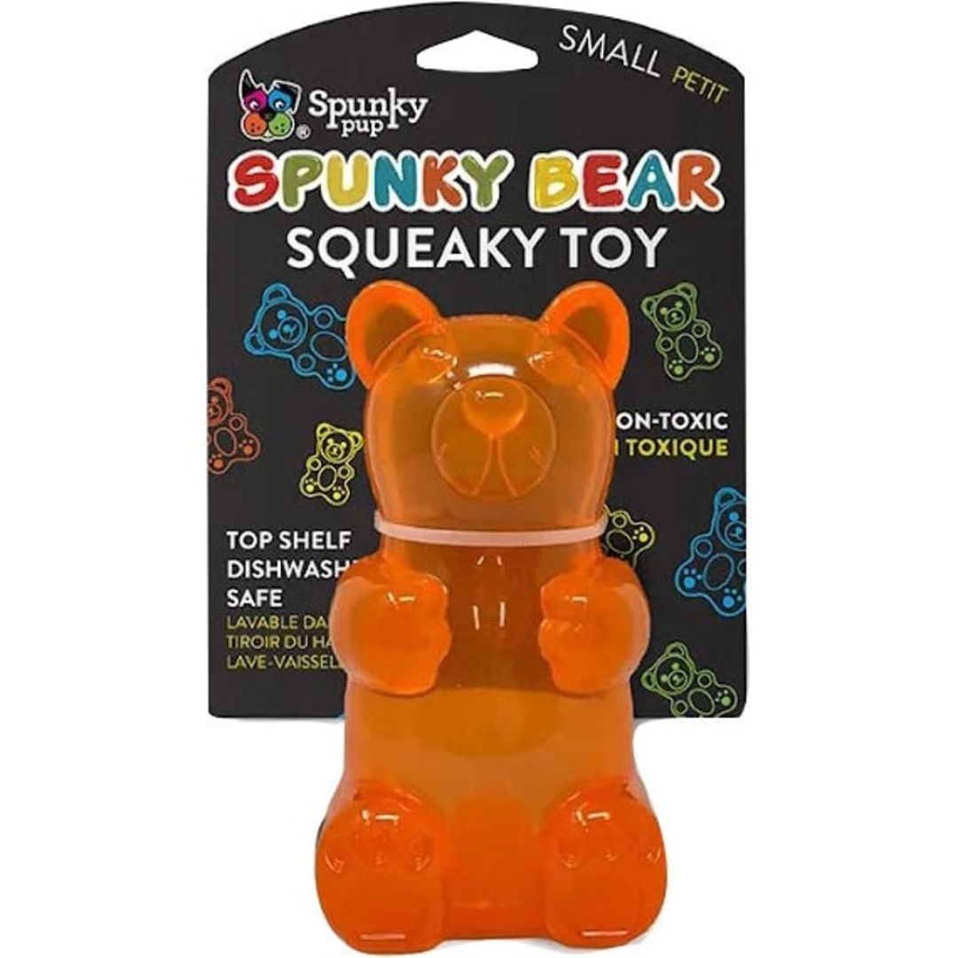 SPUNKY PUP SQUEAKY BEAR SM
