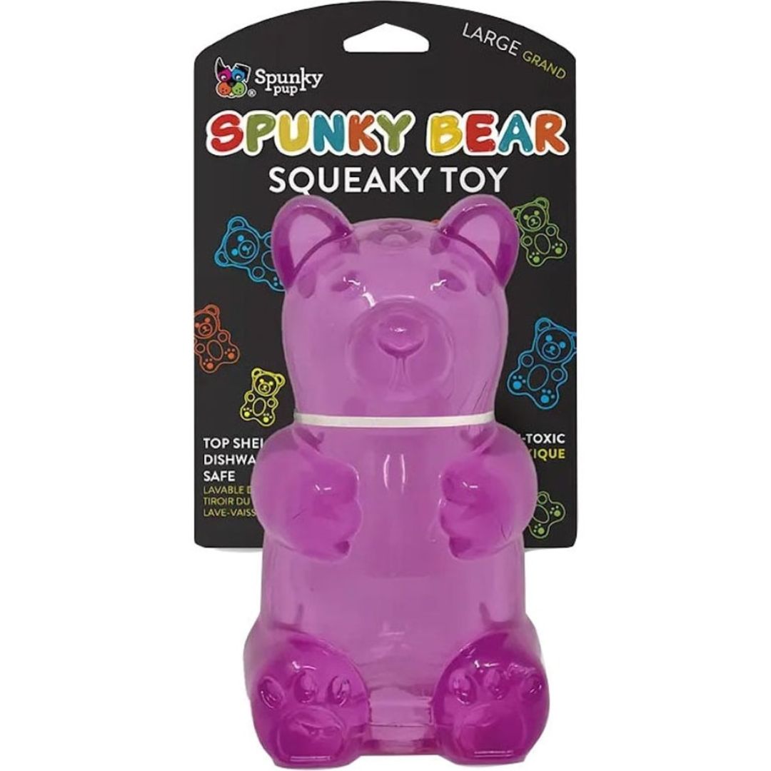 SPUNKY PUP SQUEAKY BEAR LG
