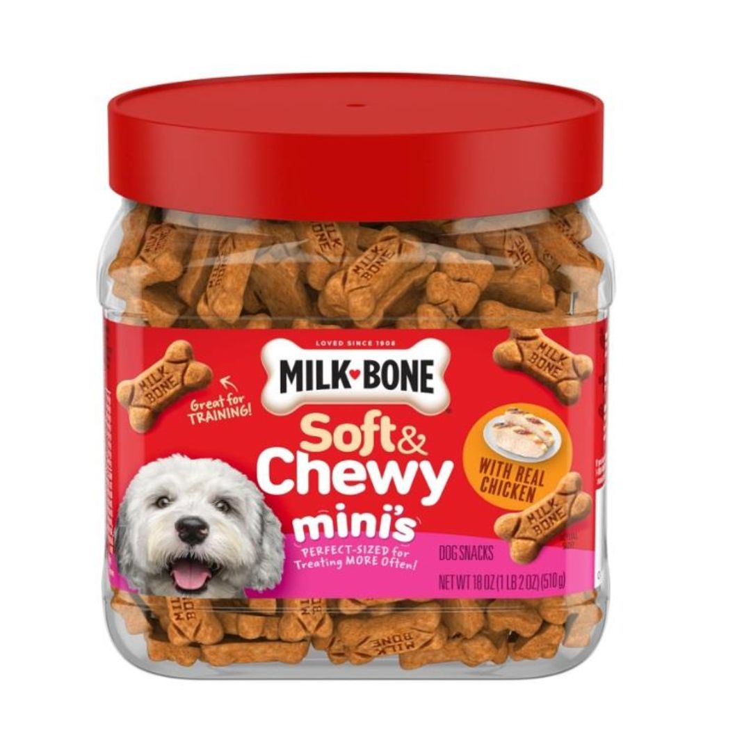 MILKBONE SOFT &amp; CHEWY MINIS 18OZ
