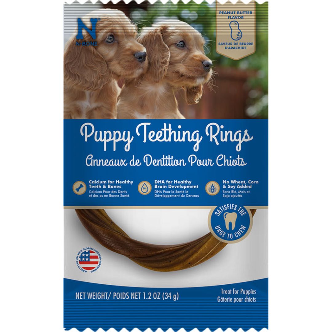 PUPPY TEETHING RING PEANUT BUTTER