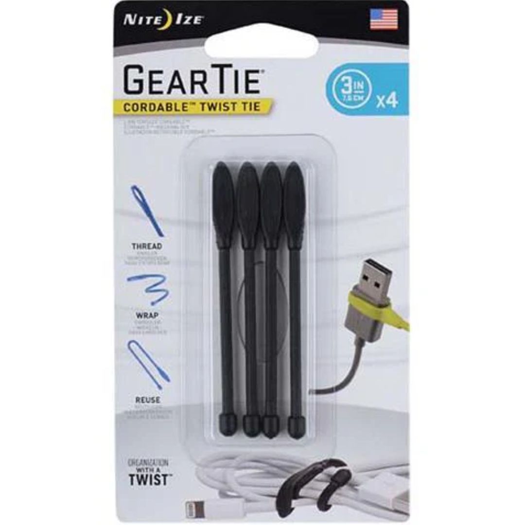 GTK3-01-4R7 GEAR TIE BLACK 3IN
