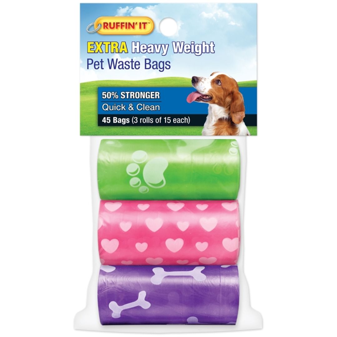 DOG WASTE BAGS 3PK