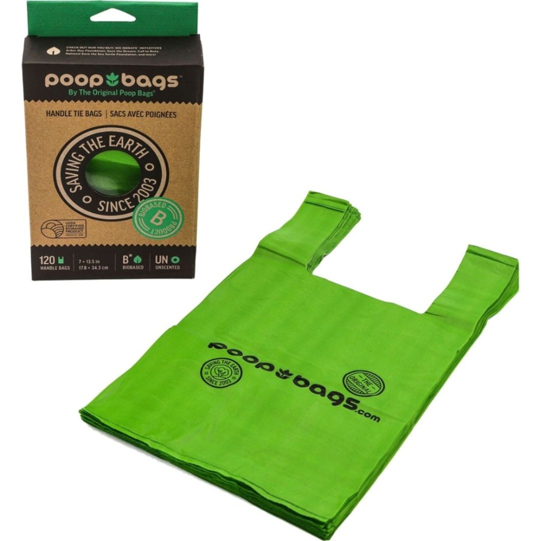 DOG WASTE BAGS 120CT WITH HANDLE