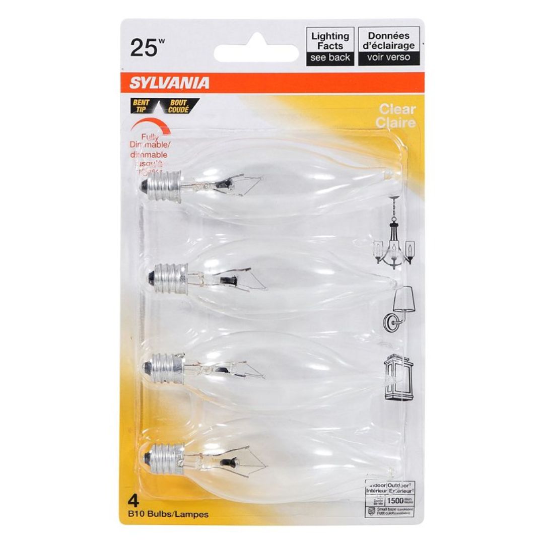 13647 CLEAR CANDLE BULB 25W B10