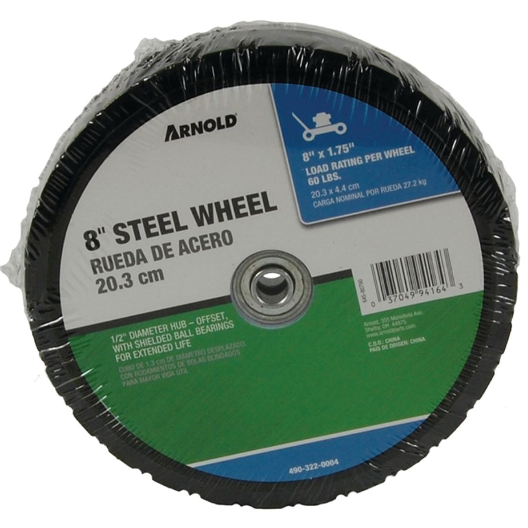 490-322-0004/875BO STEEL WHEEL DIAMOND TREAD 8IN