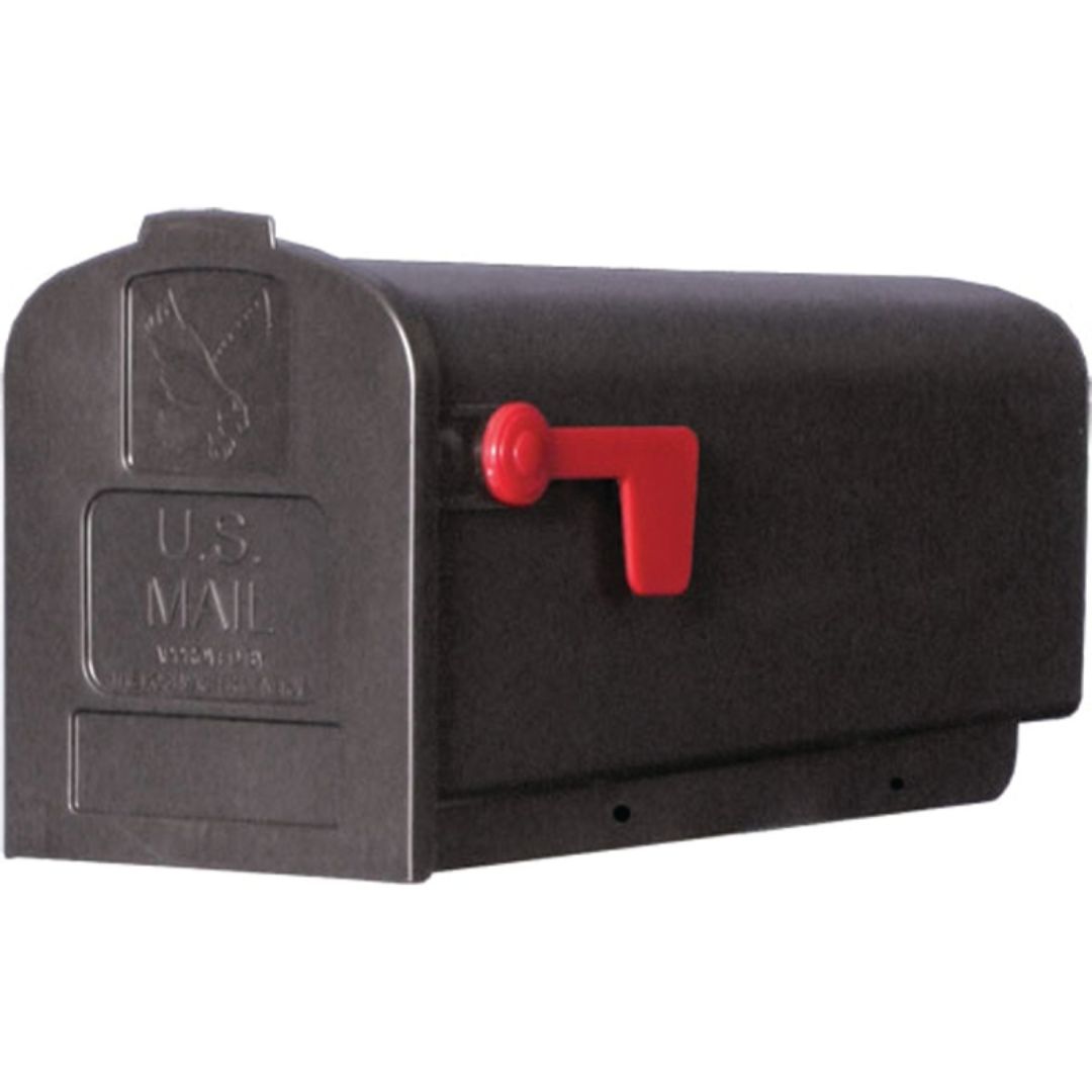 PL10BOAM/PL10B0201 MAILBOX PLASTIC BLACK