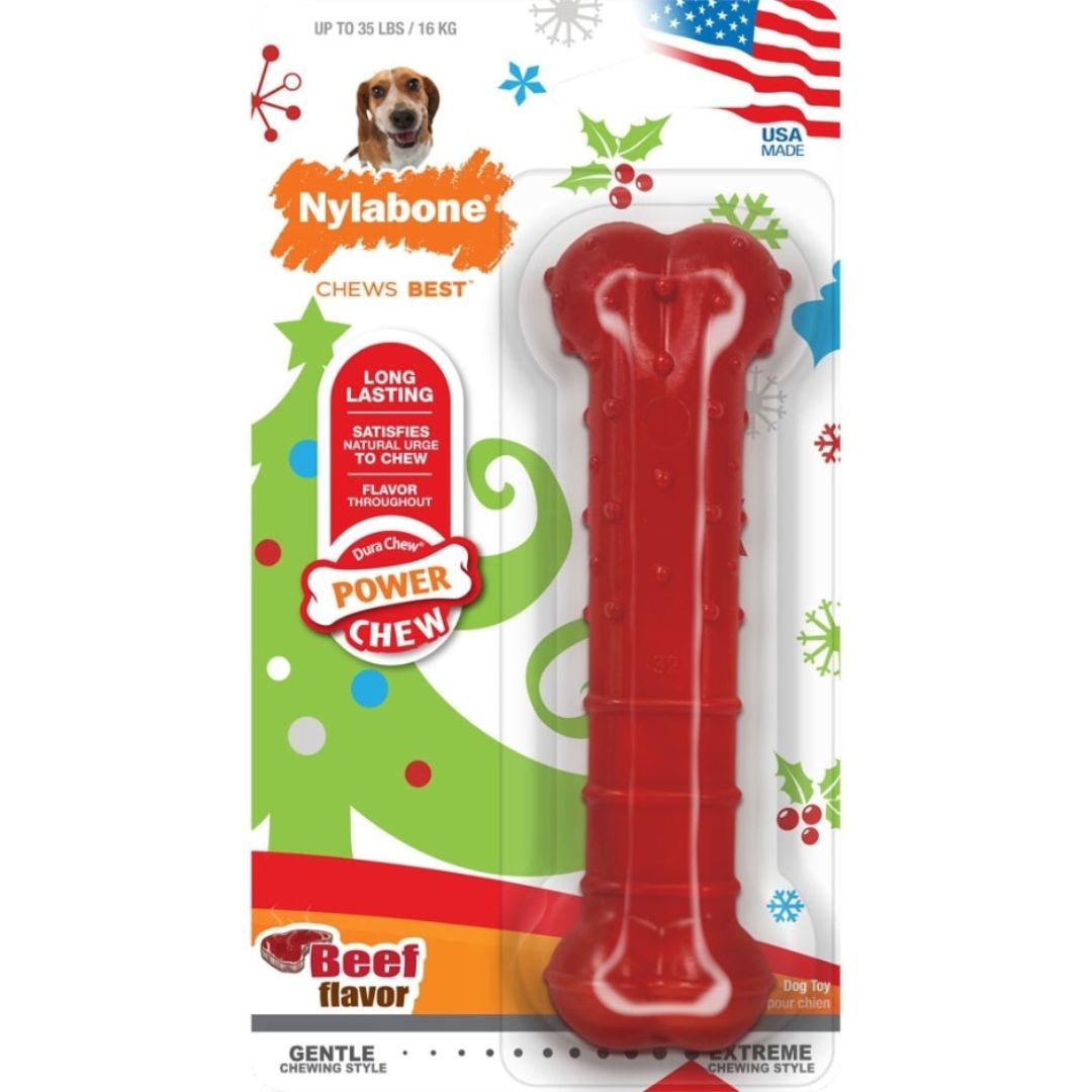 NYLABONE HOLIDAY POWER CHEW BEEF