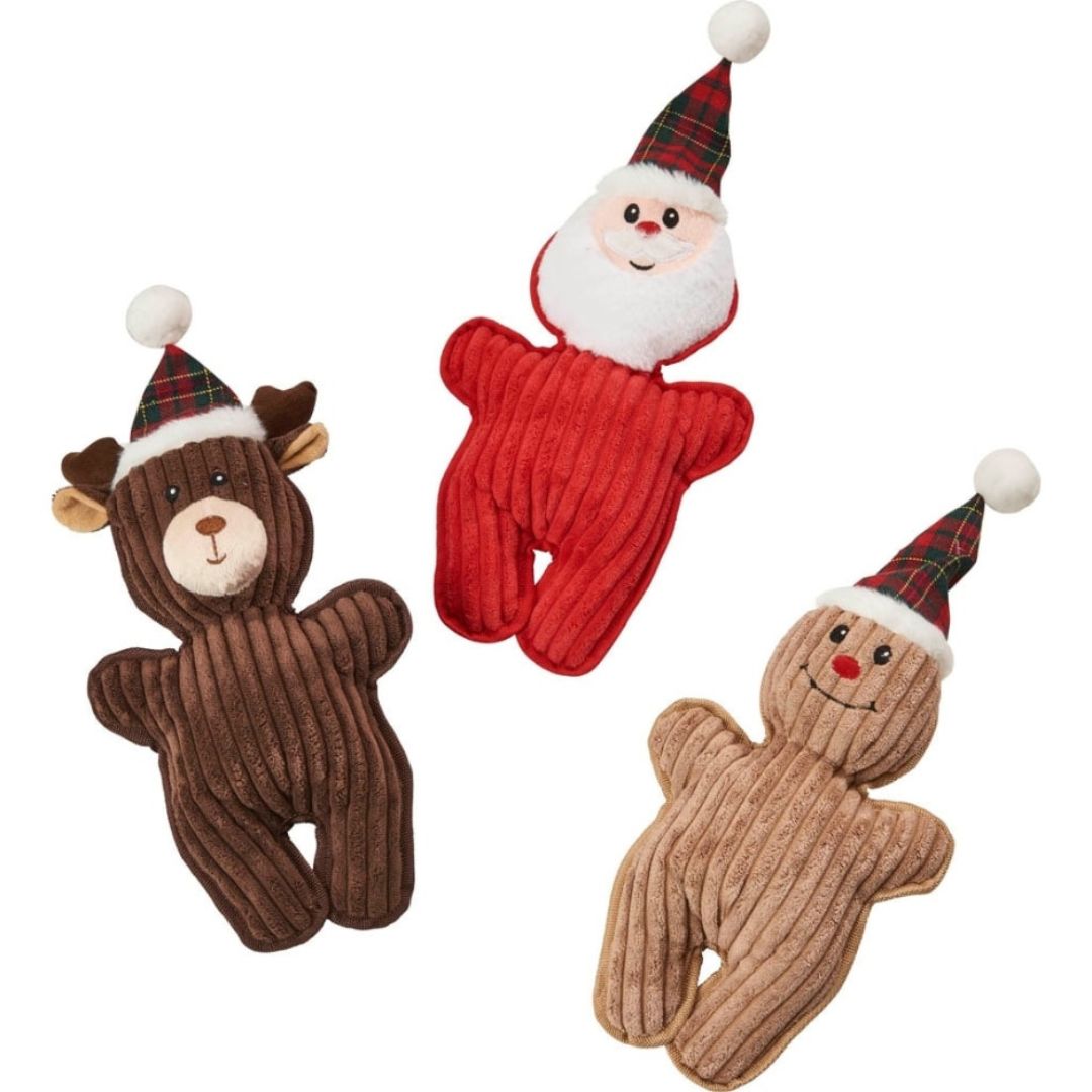 HOLIDAY BUFFALO BUDDIES DOG TOYS