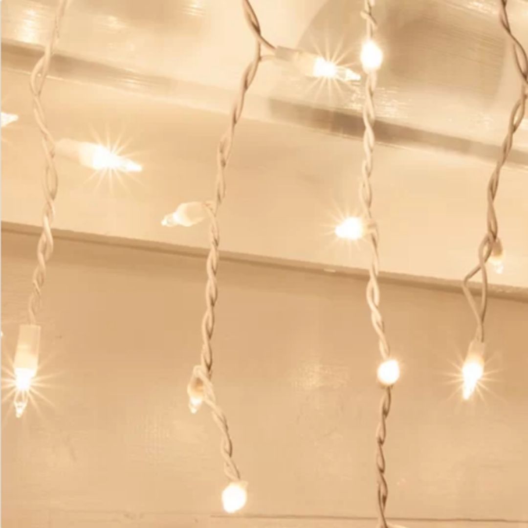 00051 ICICLE LIGHTS WHITE/CLEAR