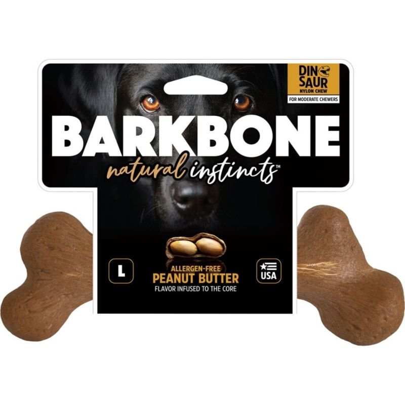 BARKBONE DINOSAUR PEANUT BUTTER LG
