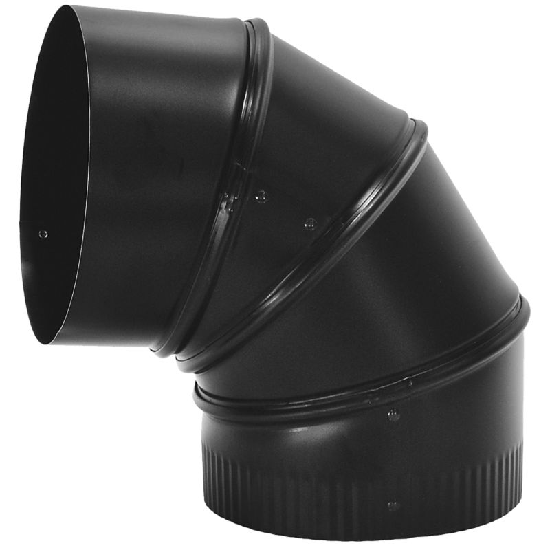 BLACK ELBOW 6IN 24GA ADJ