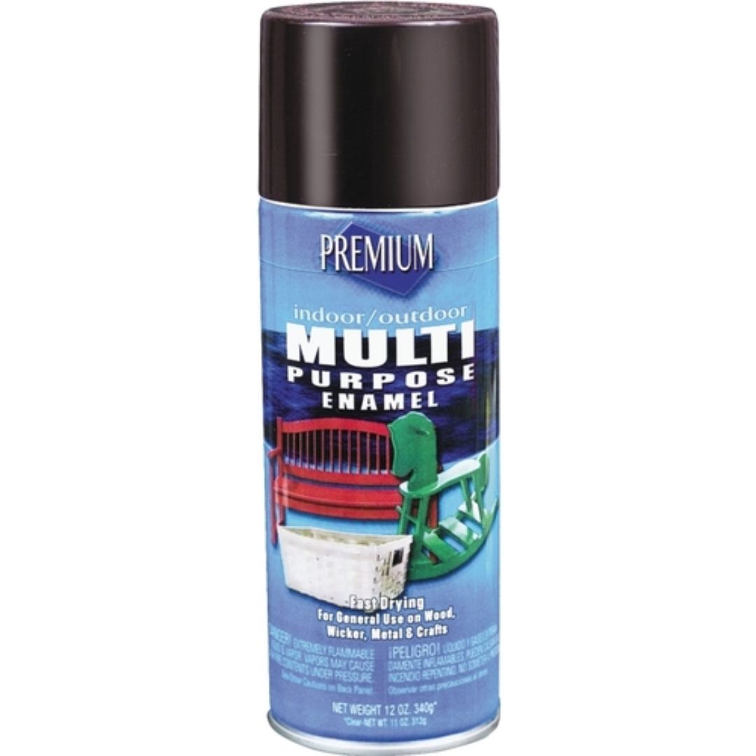 MP1001 SPRAY PAINT MULTI-PURPOSE GLOSS BLACK 12OZ