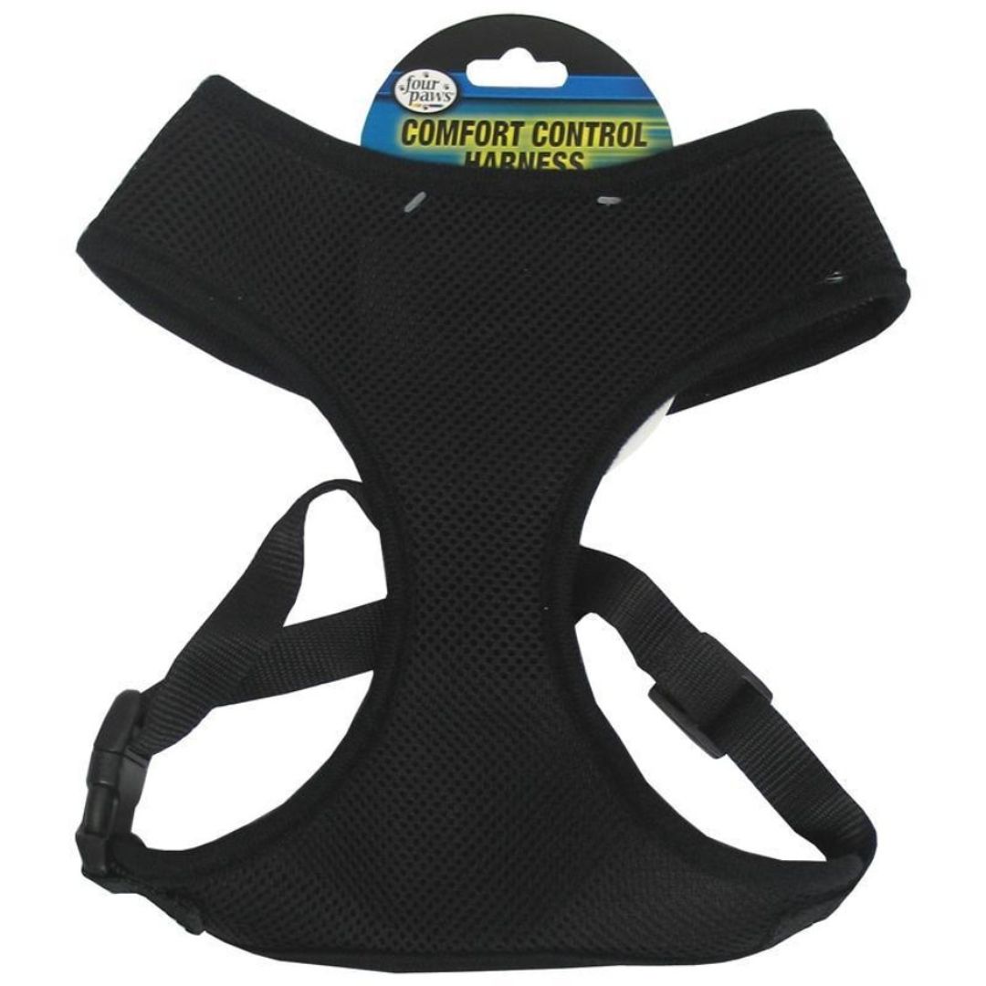 FOUR PAWS COMFORT HARNESS BLACK LG