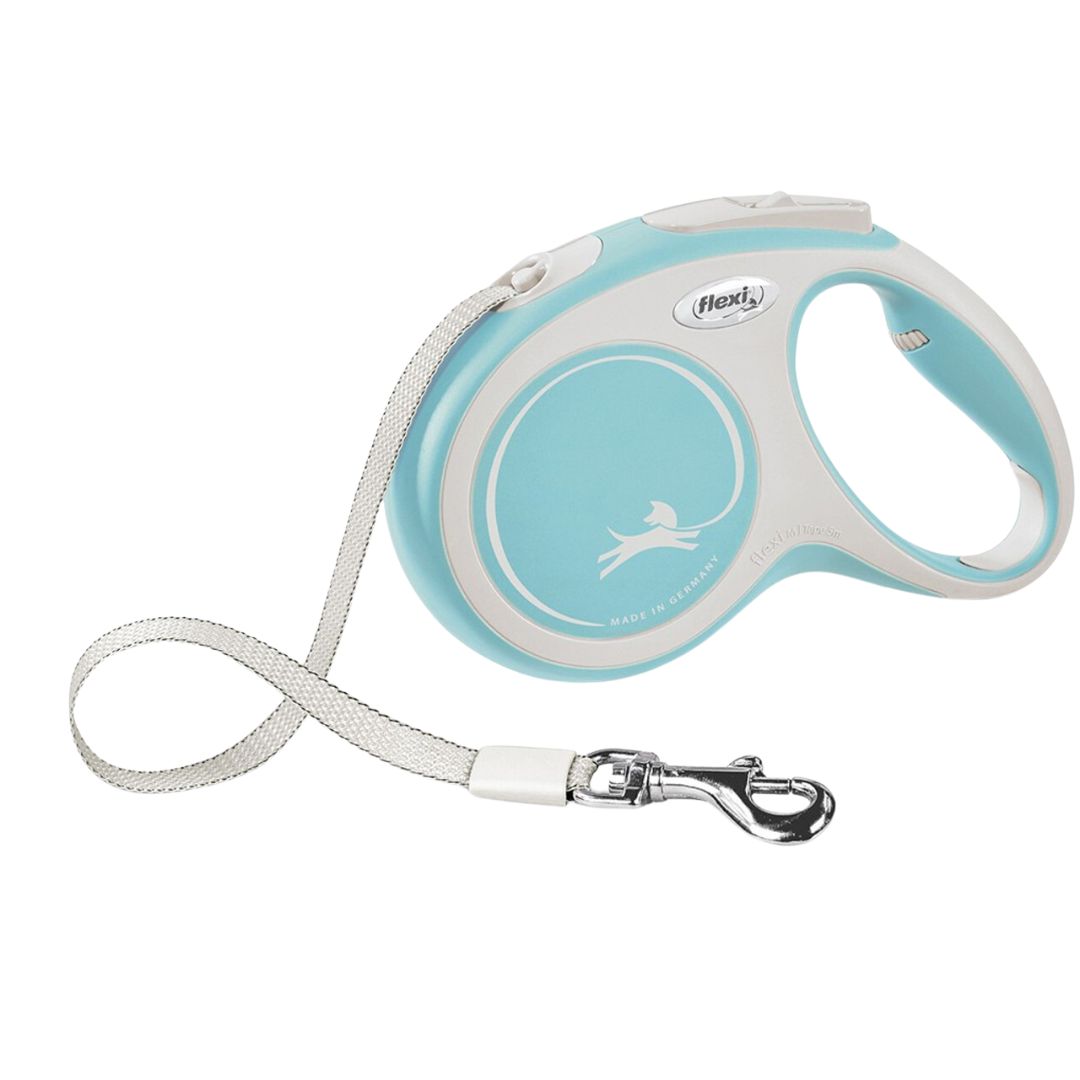 FLEXI COMFORT RETRACTABLE LEASH BLUE MED