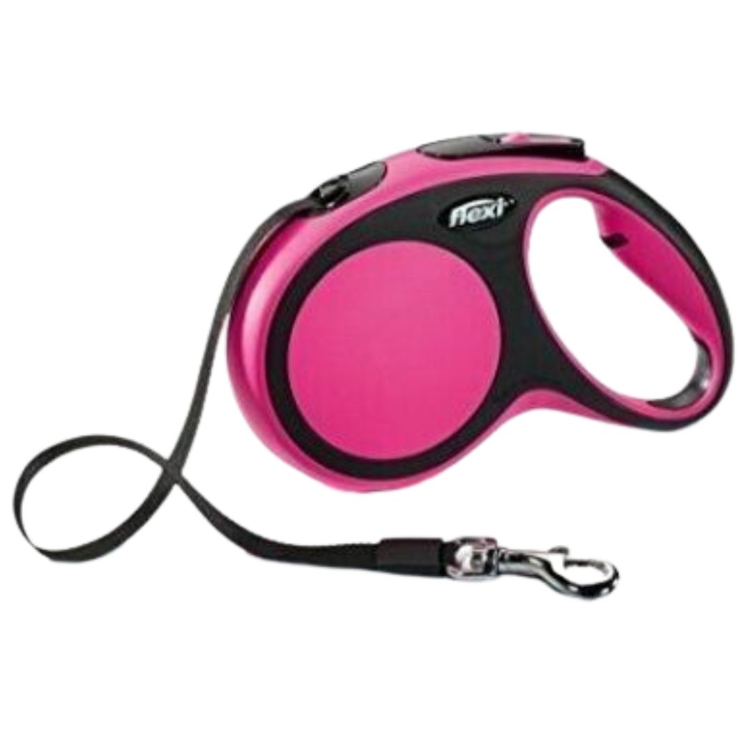 FLEXI COMFORT RETRACTABLE LEASH PINK MED
