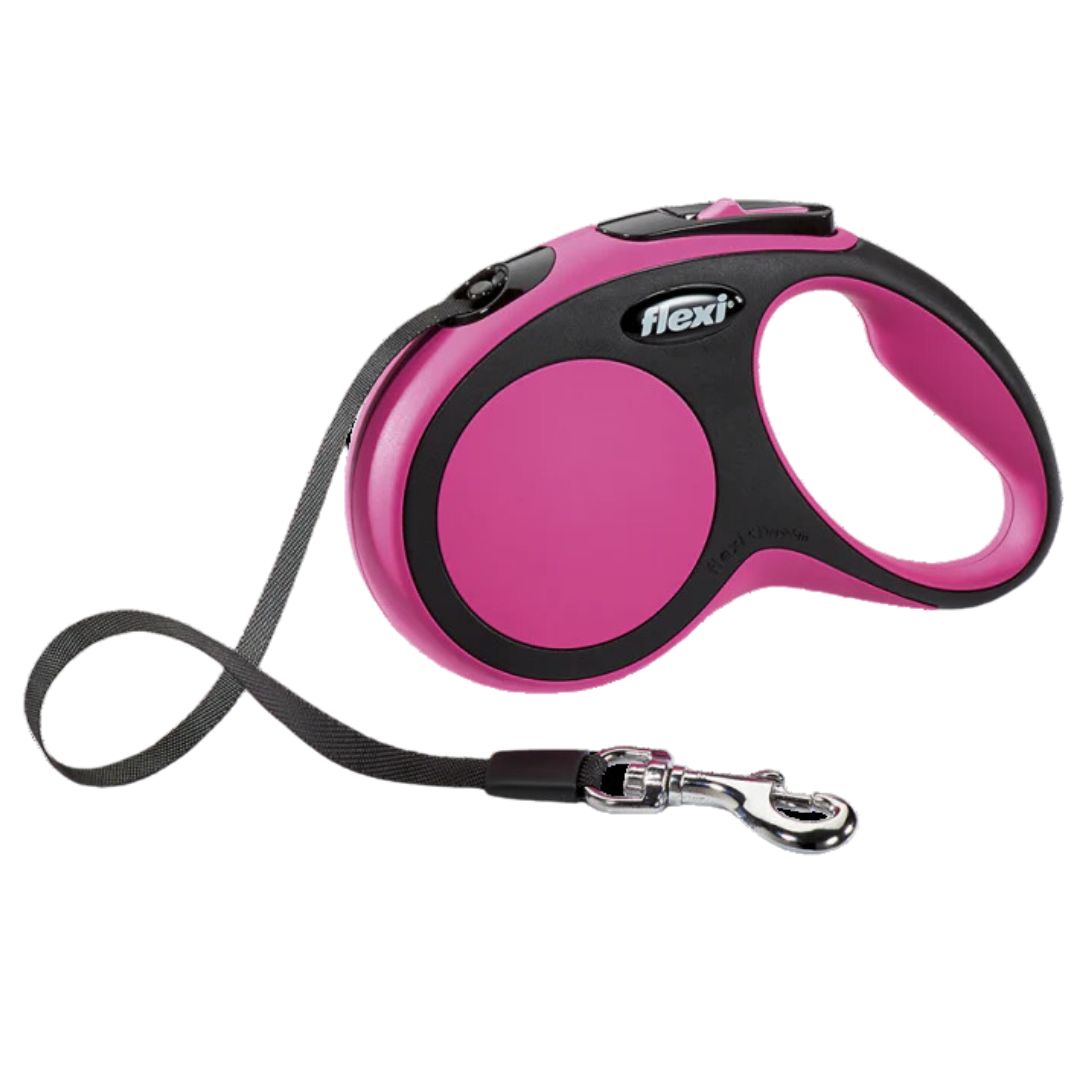 FLEXI COMFORT RETRACTABLE LEASH PINK SM