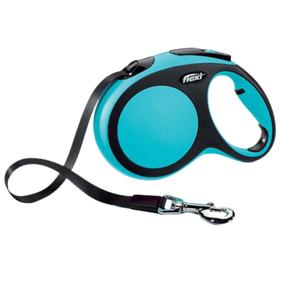 FLEXI COMFORT RETRACTABLE LEASH BLUE LG