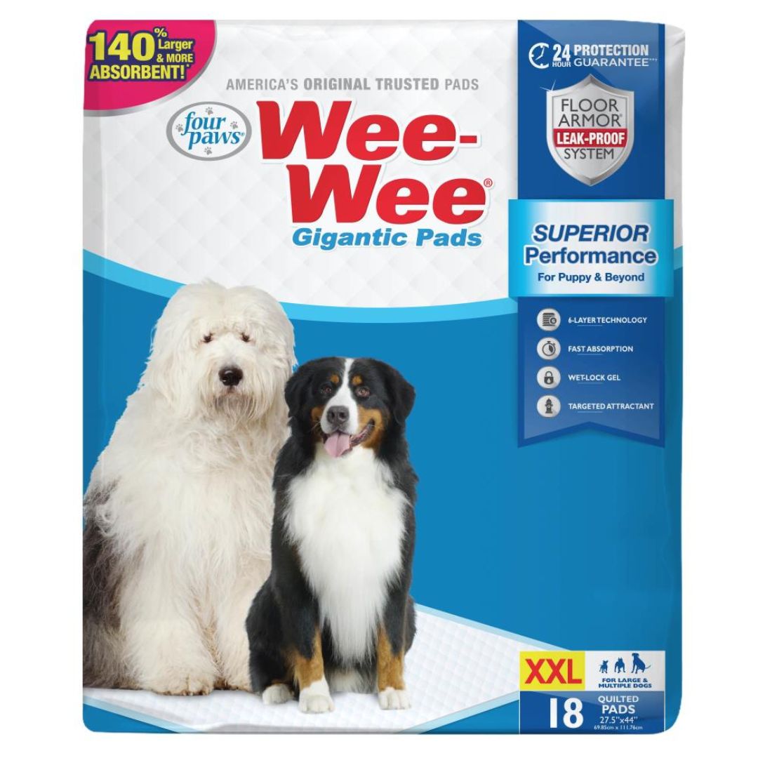 F/P WEE-WEE PADS GIGANTIC 18PK