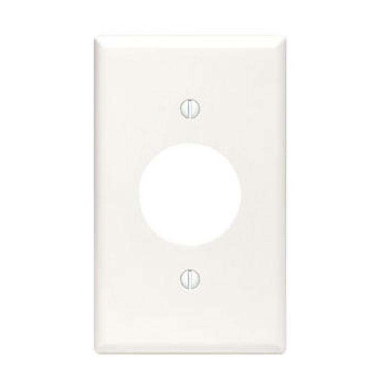1 GANG SINGLE OUTLET WALLPLATE WHITE