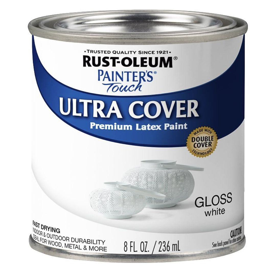 1992730 ENAMEL PAINT GLOSS WHITE 1/2PT