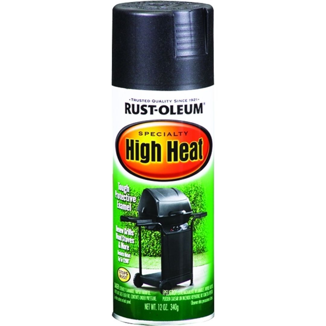 208416 SPRAY PAINT HIGH HEAT BBQ BLACK 12OZ
