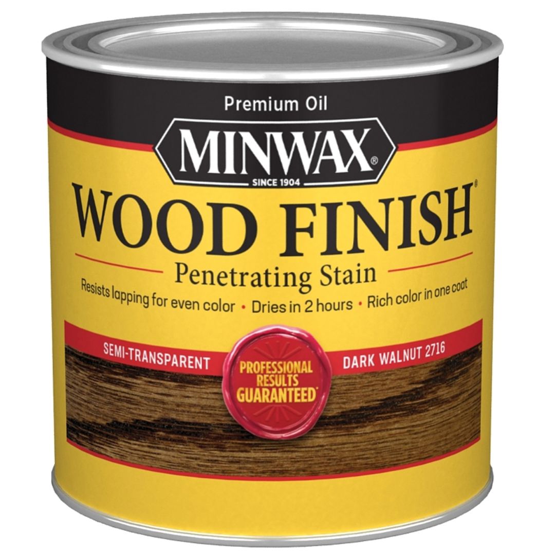 22716 DARK WALNUT WOOD STAIN 1/2PT