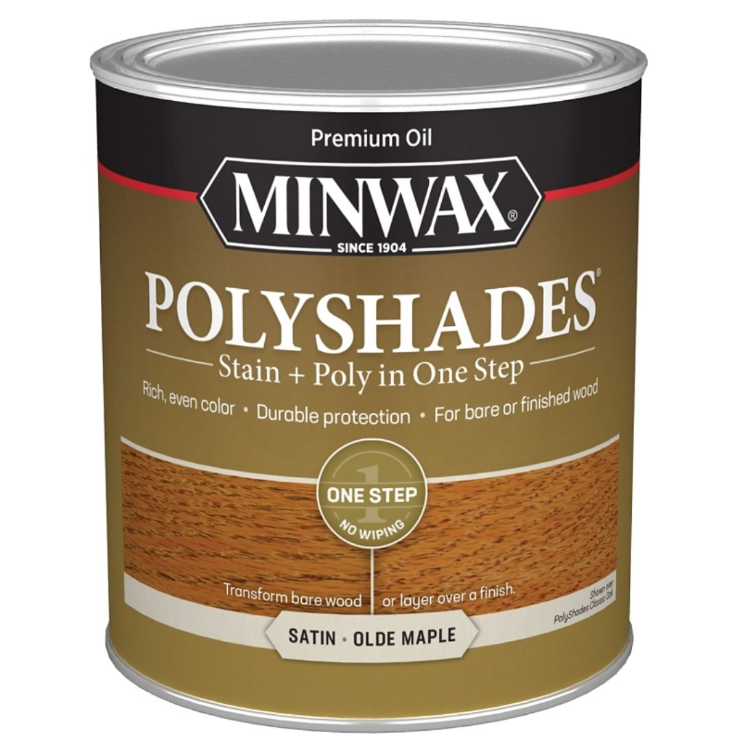 61330444 POLYURETANE STAIN SATIN OLDE MAPLE QT