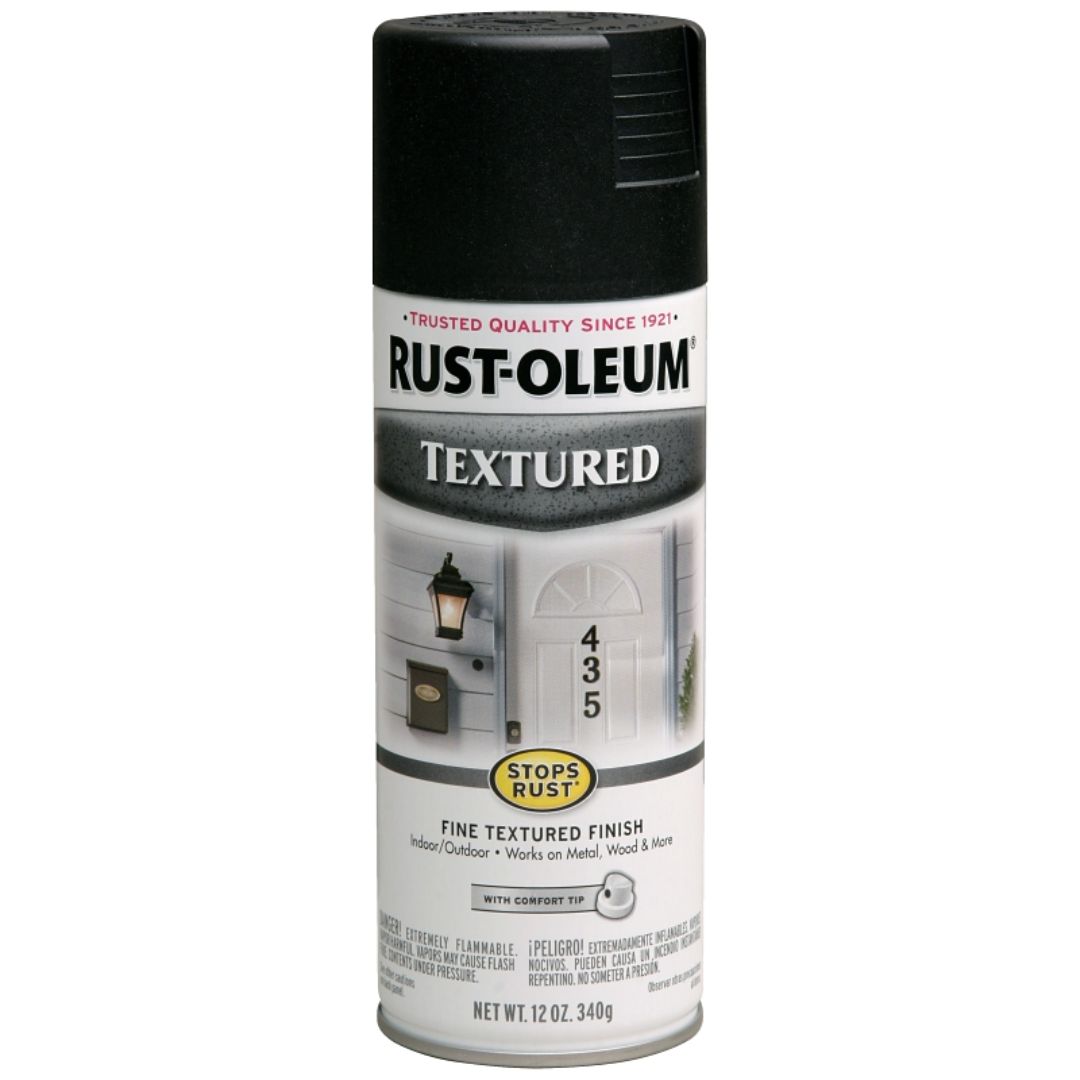 7220830 SPRAY PAINT TEXTURED BLACK 12OZ