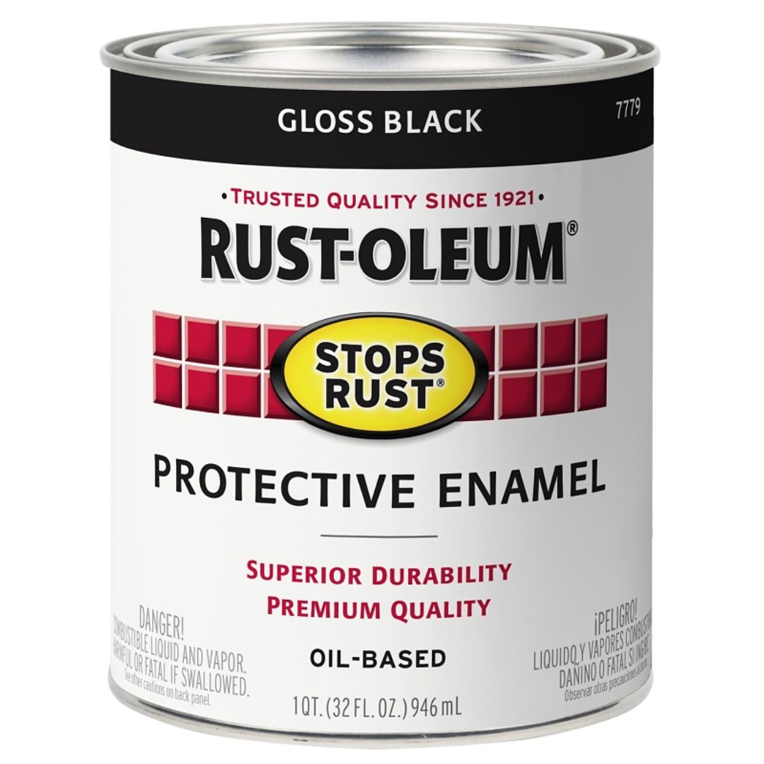 7779504 ENAMEL PAINT GLOSS BLACK QT