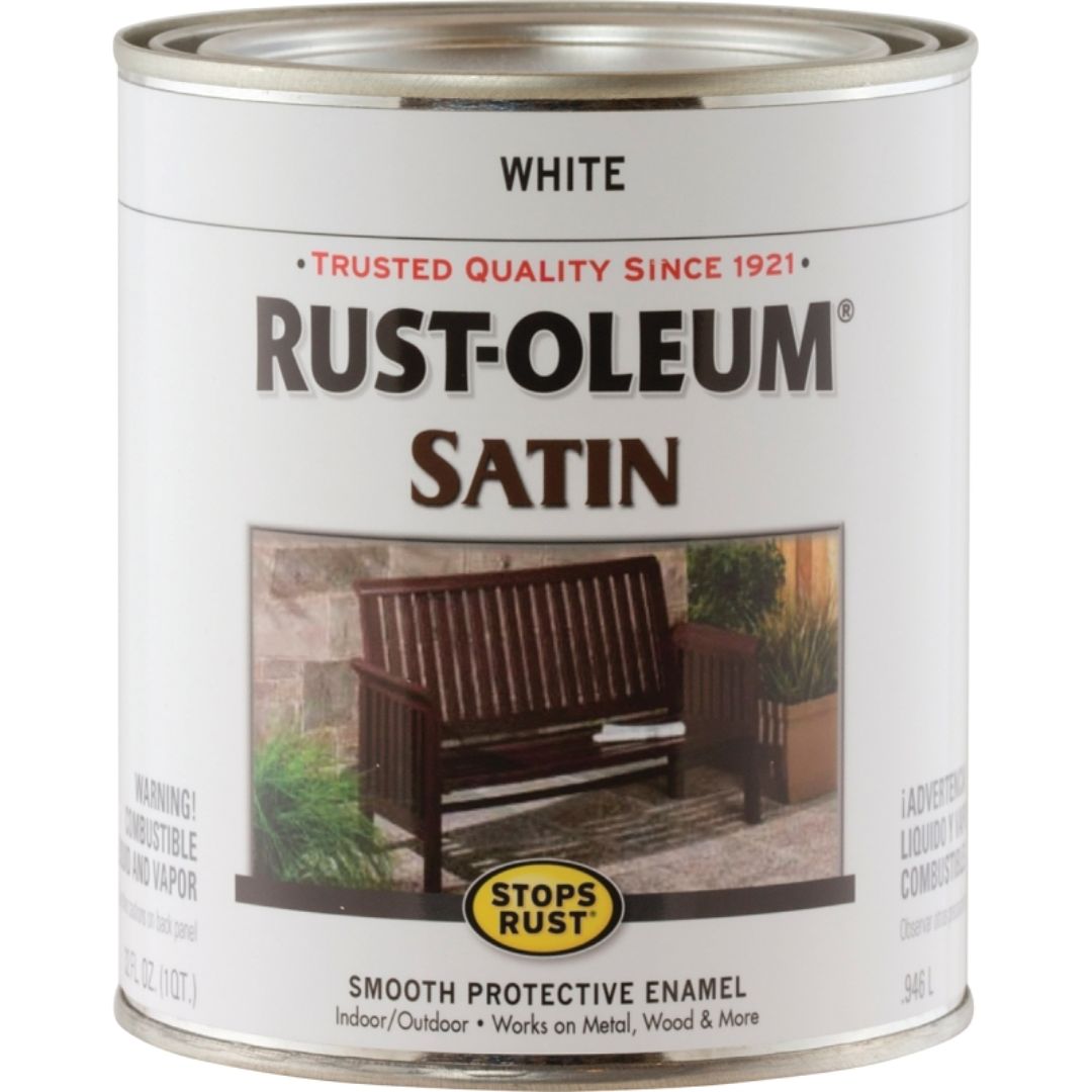7791502 ENAMEL PAINT SATIN WHITE QT