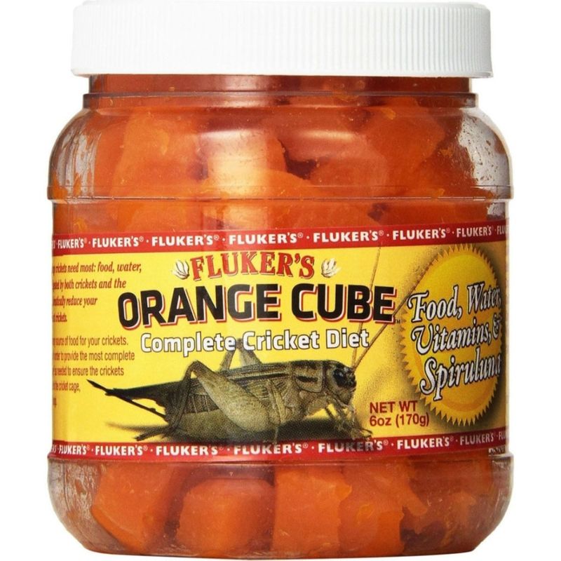 FLUKER'S CRICKET DIET ORANGE CUBE 6OZ