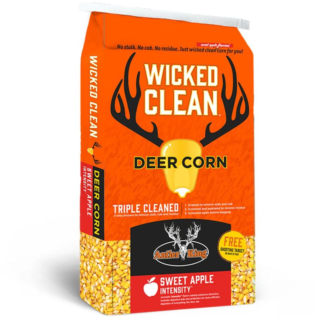 WICKED CLEAN DEER CORN W/APPLE FLAVOR 40LB