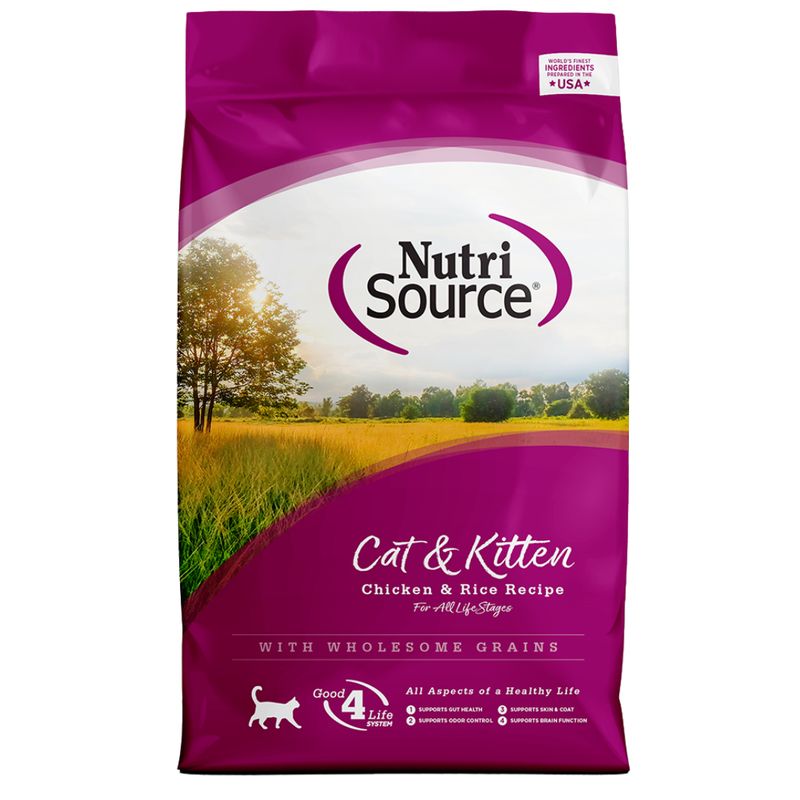 NUTRISOURCE CAT &amp; KITTEN CHICKEN &amp; RICE 4LB