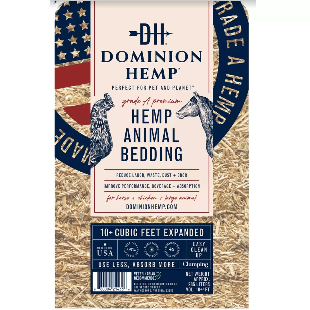 DOMINION HEMP PREMIUM HEMP BEDDING 33LB BALE