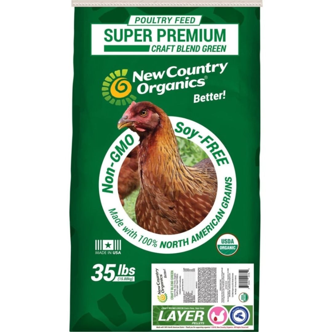 ORGANIC SOY FREE CORN FREE LAYER PELLETS 35LB