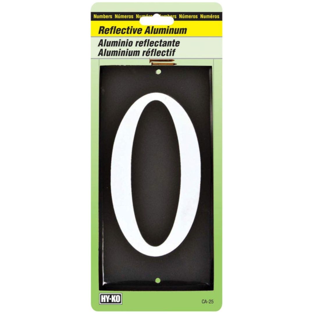 CA-25-0 REFLECTIVE COLONIAL HOUSE NUMBER 0