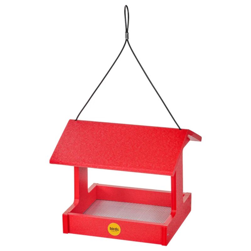 BIRD'S CHOICE FLY THRU FEEDER RED