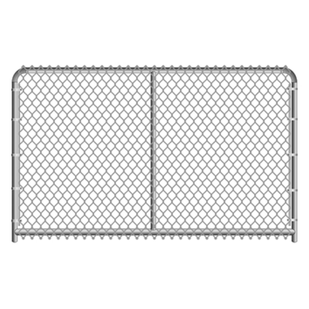 DOG KENNEL PANEL CHAIN LINK BENT FRAME 10X6FT