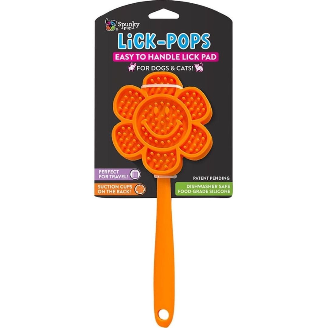 SPUNKY PUP LICK SPATULA SMILE FLOWER