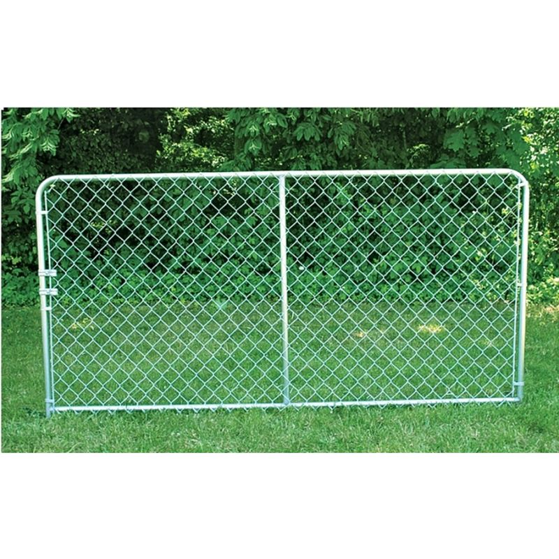 DOG KENNEL PANEL CHAIN LINK BENT FRAME 8X4FT