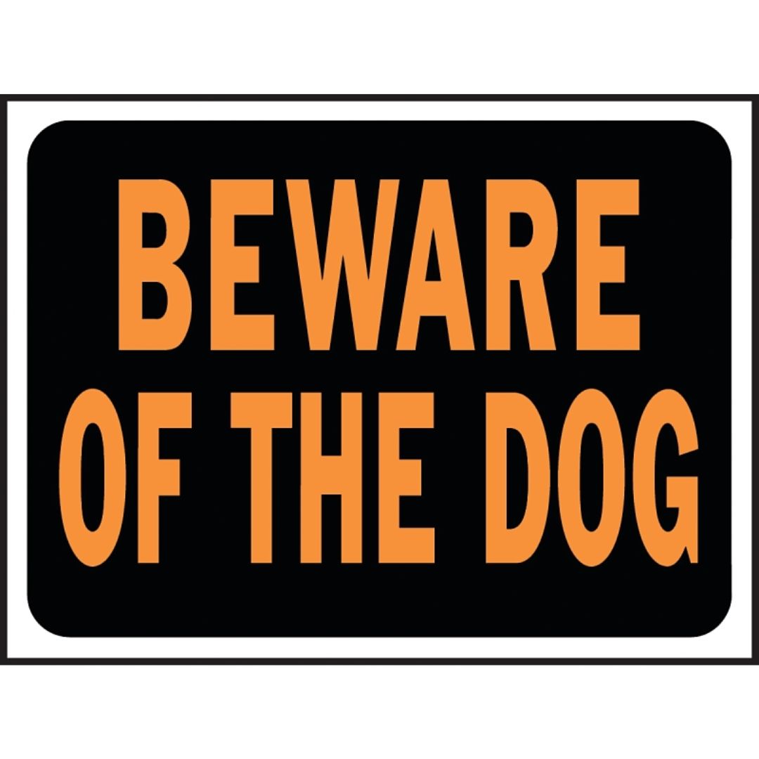 3002 BEWARE OF THE DOG SIGN