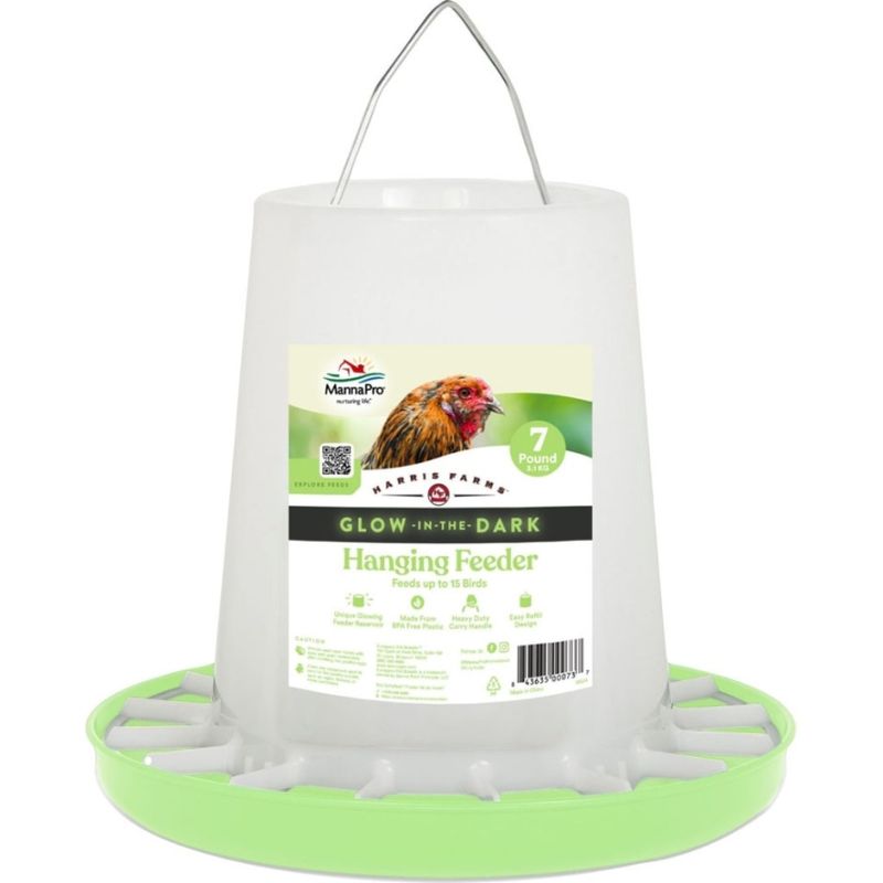 POULTRY FEEDER GLOW IN THE DARK 7LB