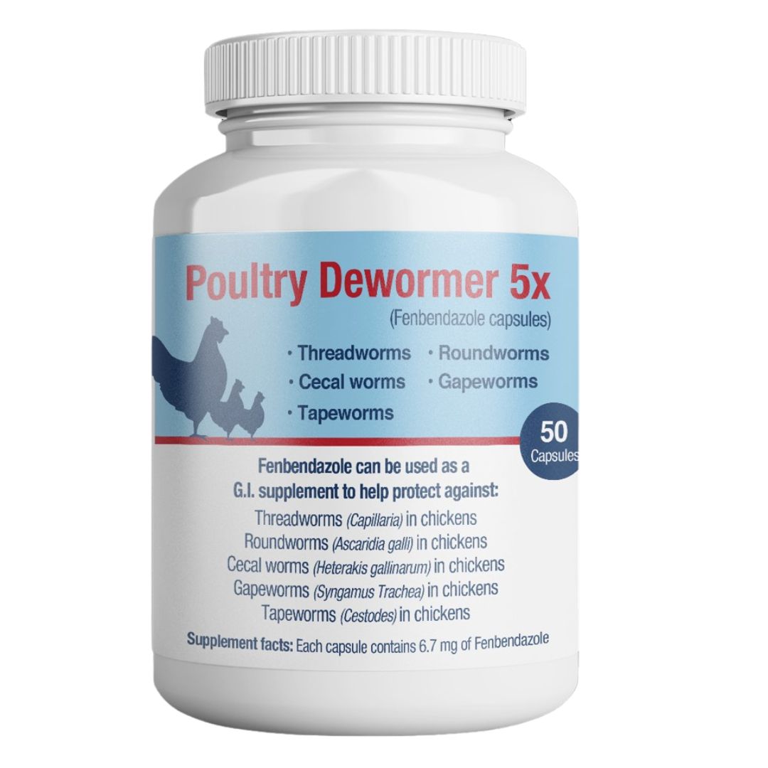POULTRY DEWORMER 5X SUPPLEMENT 50CT