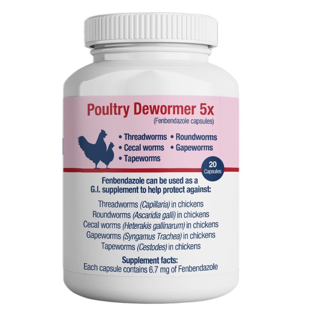 POULTRY DEWORMER 5X SUPPLEMENT 20CT