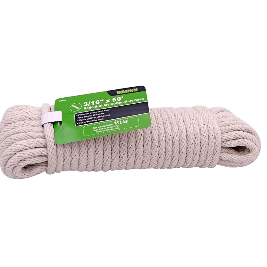 CLOTHESLINE WHITE 3/16IN X 50FT 52603