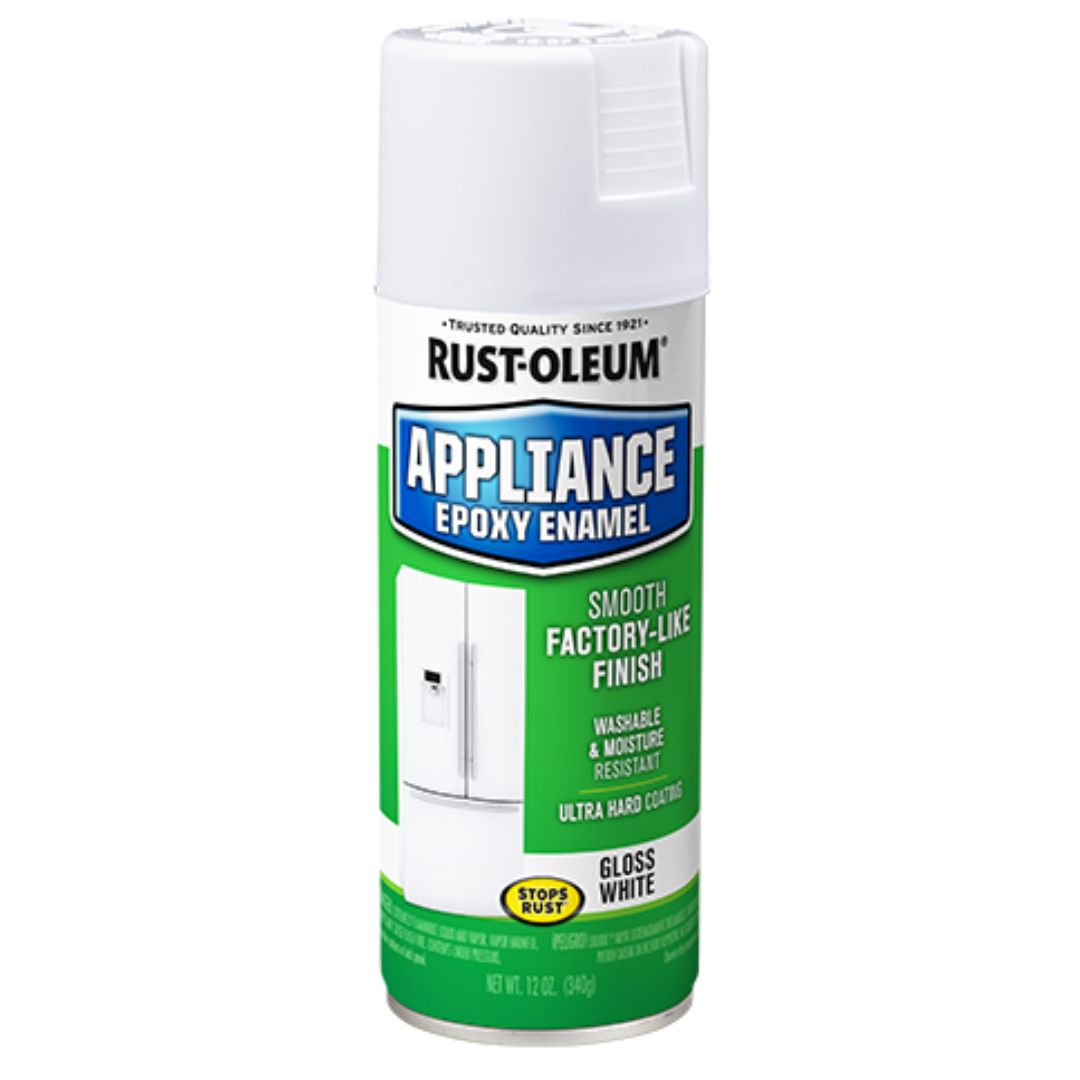 SPRAY PAINT GLOSS WHITE APPLIANCE EPOXY ENAMEL 12OZ 7881830