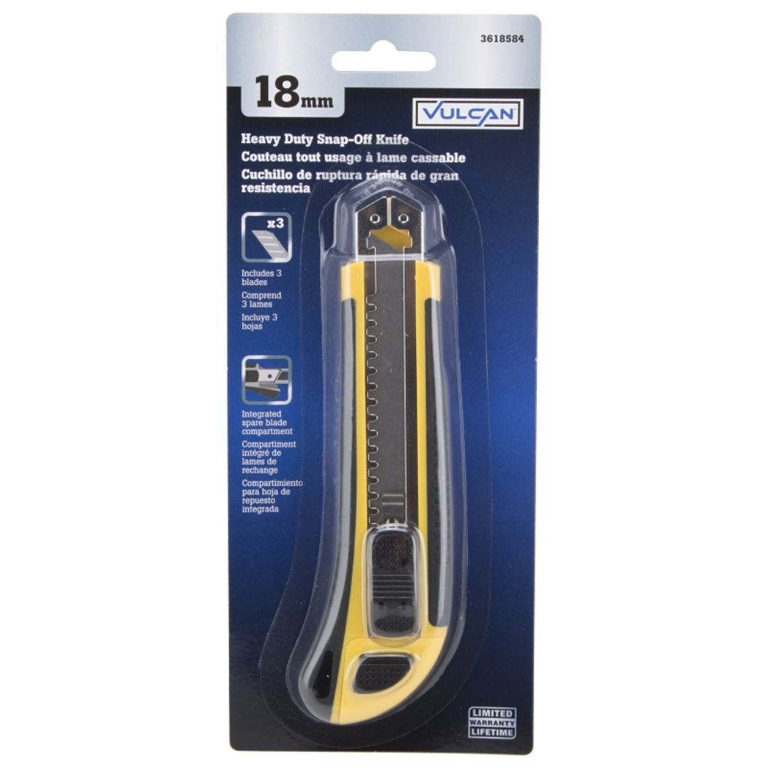 SNAP-OFF UTILITY KNIFE HEAVY DUTY 18MM