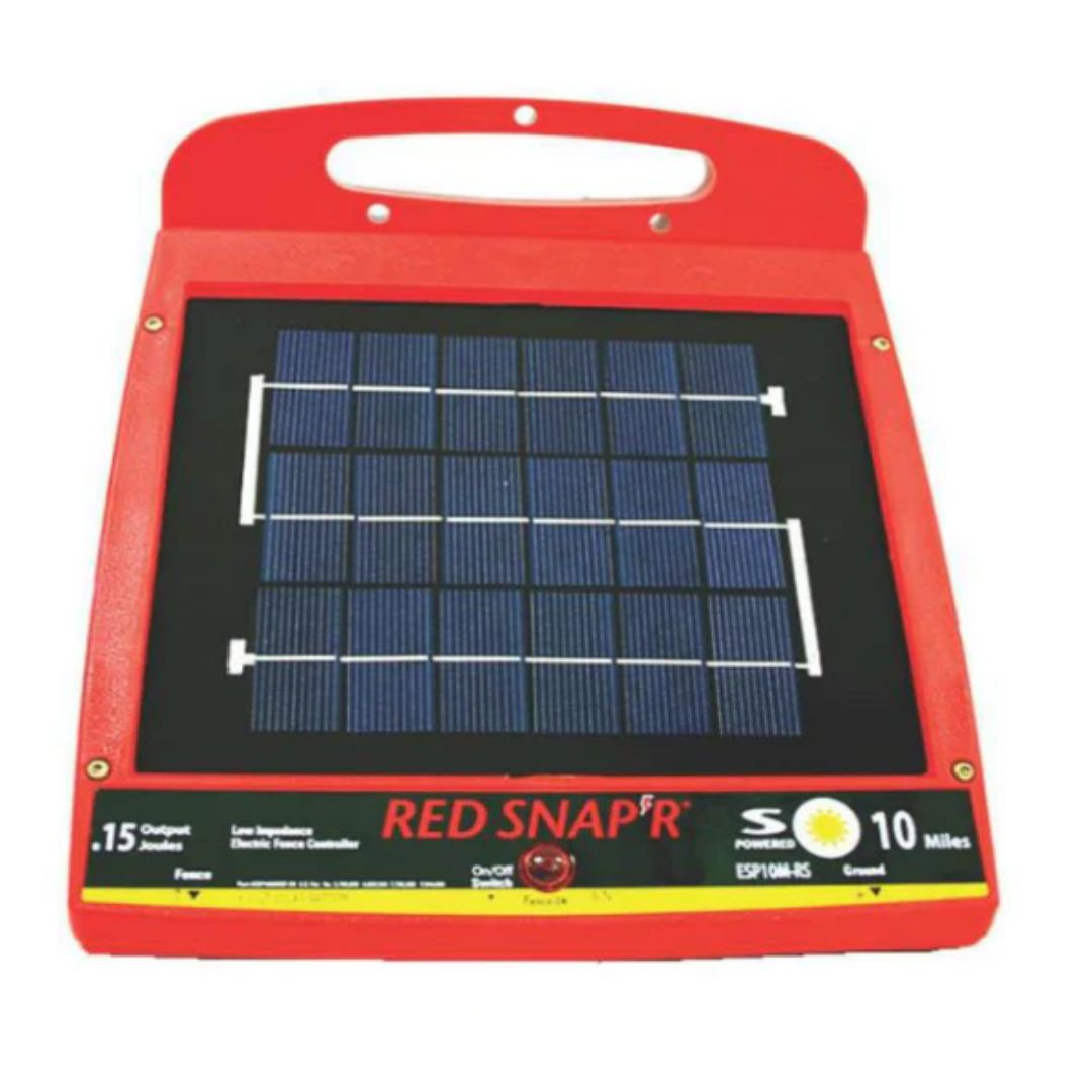 RED SNAP&#39;R ESP10M-RS SOLAR POWER FENCE CHARGER