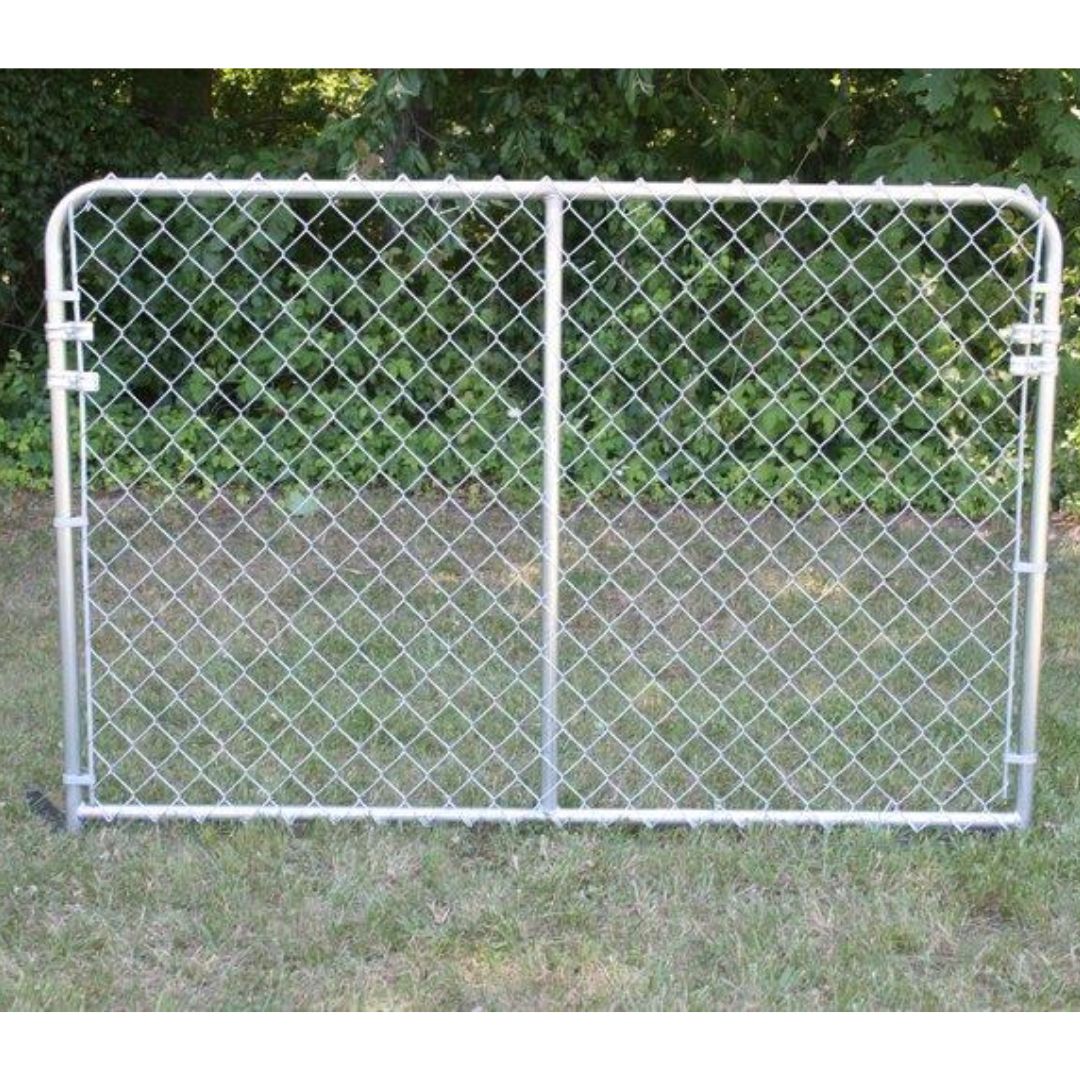 DOG KENNEL PANEL CHAIN LINK BENT FRAME 6X4FT